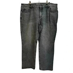 CAbi Grey Wash Boyfriend Jeans Size 16